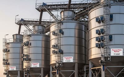 Cảm biến đo mức silo xi măng Thermo Ramsey – giải pháp “canh gác” nguyên liệu 24/7